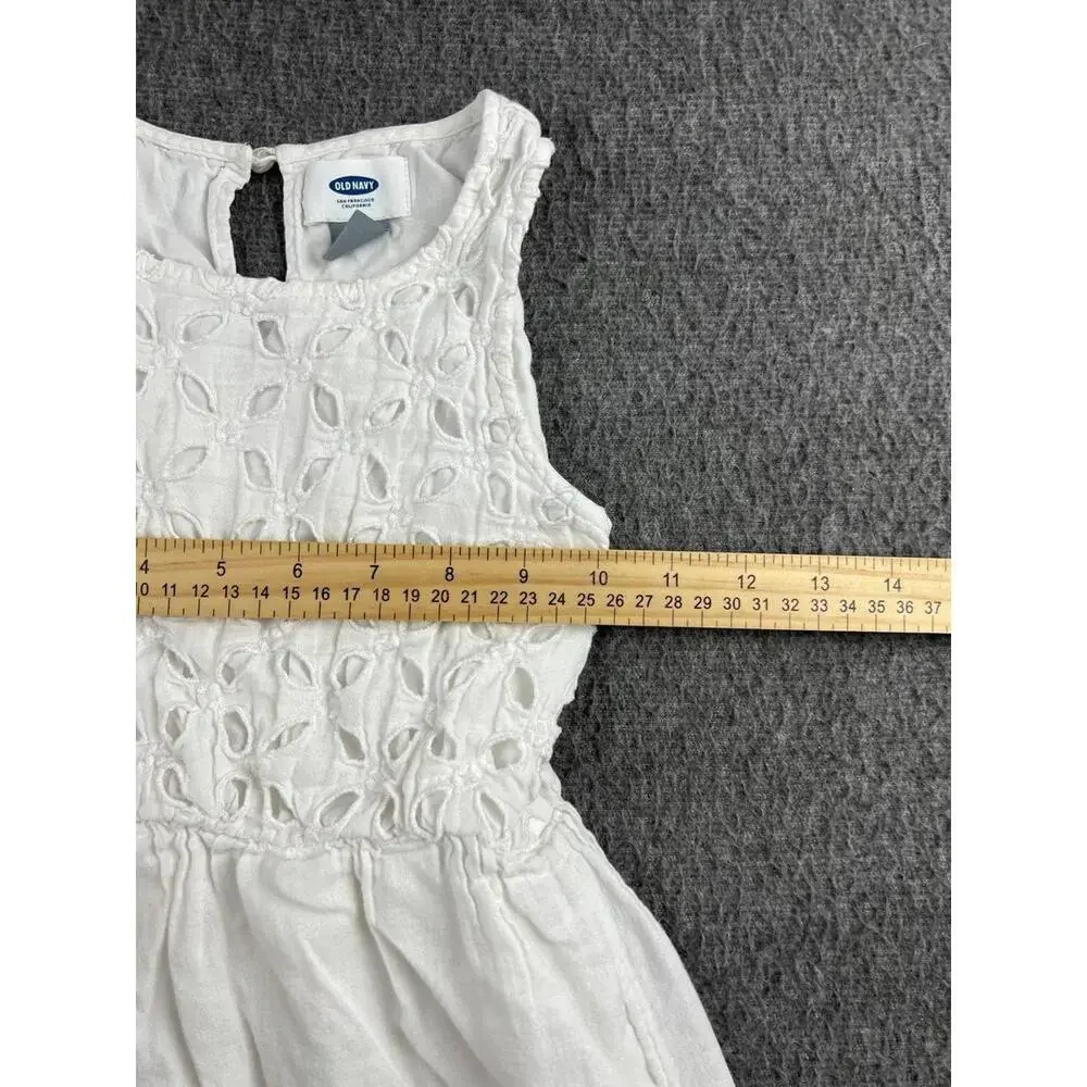 Old Navy‎ White Sleeveless Dress for Girls Size S (6-7)